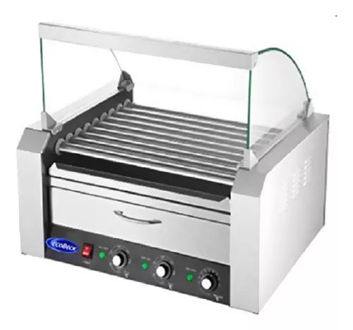 Roller Hot Dog Con Mantenedor De Pan Ecobeck Modelo Hhd-09a